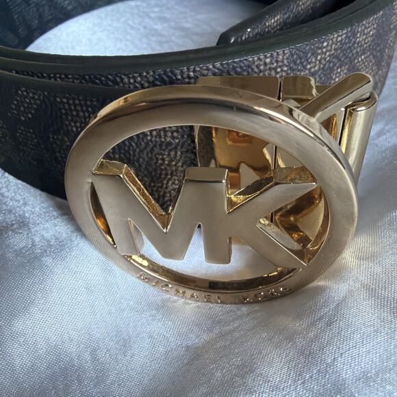 Women’s Reversible Monogram Michael Kors Brown / Black Belt 50 inches long main image 8